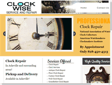 Tablet Screenshot of clockserviceandrepairs.com